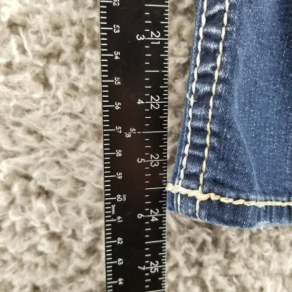 Silver Jeans Womens 26 Blue Suki Capri Cropped Stretch Fluid Denim *Read* - Picture 6 of 14